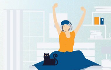 تسليط الضوء على المرأة والنوم