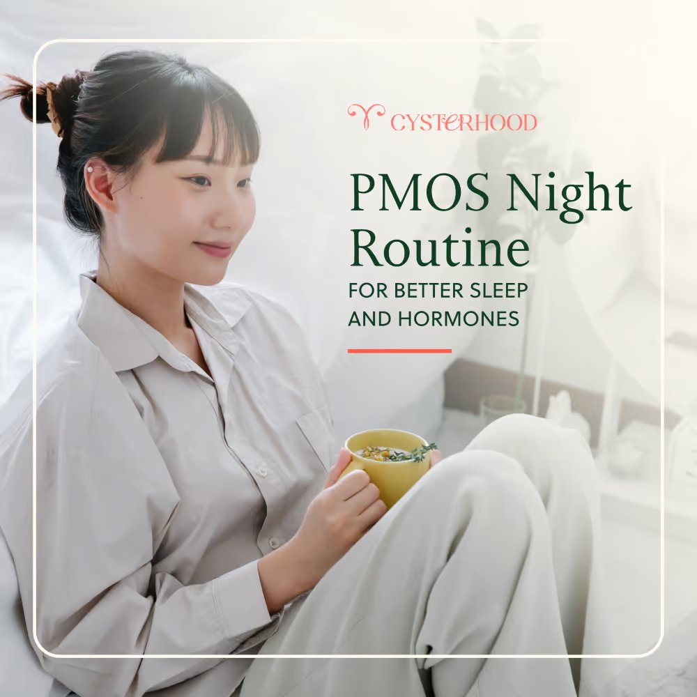 روتين PMOS الليلي لتحسين النوم والهرمونات